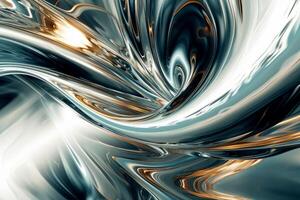 AI generated Eloquent golden luxury abstract artwork photo