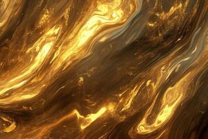 AI generated Radiant golden luxury abstract visual photo