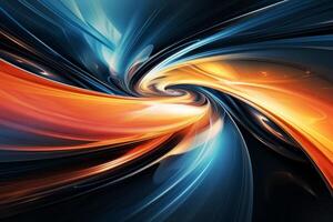 AI generated Distinctive golden luxury abstract graphic photo