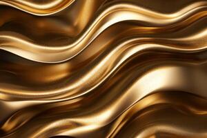 AI generated Refined golden luxury abstract graphic photo