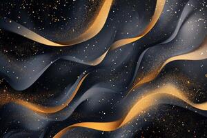 AI generated Elegance in golden luxury abstract composition photo