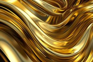 AI generated Precious golden luxury abstract masterpiece photo