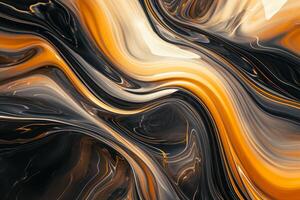 AI generated Magnificent golden luxury abstract concept photo