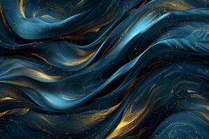 AI generated Splendor in golden luxury abstract representation photo