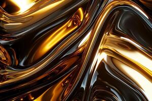 AI generated Regal golden luxury abstract concept photo