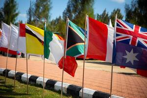 World Flags in a Row photo