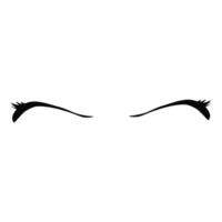 Design the shape of the eye brow. Perfect for card elements, stickers, social media, cartoons vector
