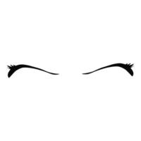 Design the shape of the eye brow. Perfect for card elements, stickers, social media, cartoons vector