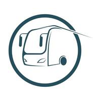 moderno autobús logos y símbolos ilustración de público transporte diseño vector