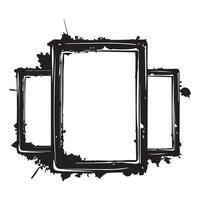 Frame set isolated on white background. Vector illustration.