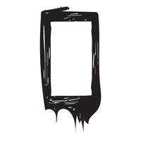 Frame isolated on white background. Vector illustration.