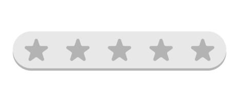 Star rating zero icon. Flat illustration web design. vector