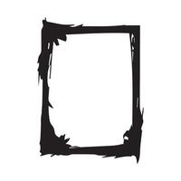 Frame isolated on white background. Vector illustration.