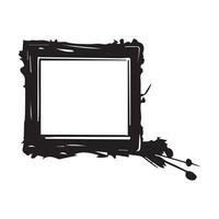 Frame isolated on white background. Vector illustration.