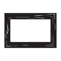 Frame isolated on white background. Vector illustration.