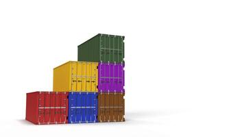 container box good white dicut background icon object shipping industry container freight transportation financial economy cargo dock economy trading cost cfr investment stack buyer truck unloading photo