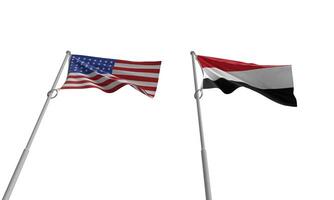 bandera Yemen Estados Unidos unido estado de America país internacional historia batalla vs Ejército soldado militar arma rústico conflicto campamento revolución nacional parque preservado antiguo granja cultura America nosotros foto