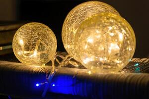 led light balls as decoration photo