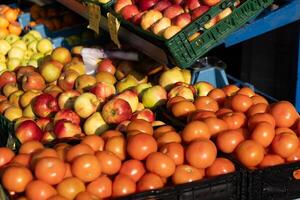 a supermarket with fresh fruit photo