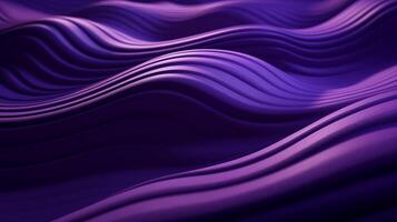 AI generated Abstract dark purple background with a complex wavy line pattern. photo