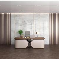 3d rendering of the office workplace, High-quality rendering photo