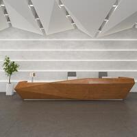 Designing Reception Space with a desk photo