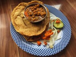 Homemade Indian Style Egg Rolls With Salad on top as filling Side View photo