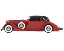 Classic car isolated on background. 3d rendering - illustration png