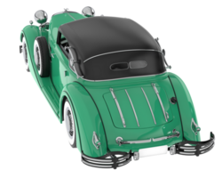 clásico coche aislado en antecedentes. 3d representación - ilustración png