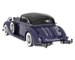 Classic car isolated on background. 3d rendering - illustration png