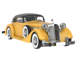 Classic car isolated on background. 3d rendering - illustration png