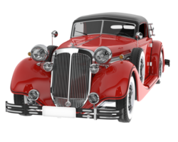 Classic car isolated on background. 3d rendering - illustration png