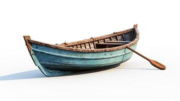 AI generated Wooden rowboat, vintage allure for coastal vibes. Nautical charm, Ai Generated. photo