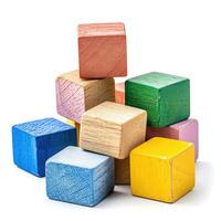 AI generated Colorful wooden blocks, children's creativity in vibrant stacks. Playful learning, Ai Generated. photo