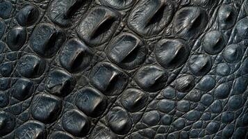 AI generated Textured crocodile, alligator, or lizard skin. Exotic reptilian allure, Ai Generated. photo