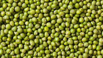 AI generated Panoramic background featuring nutritious mung bean seeds, perfect for food enthusiasts. Ai Generated. photo