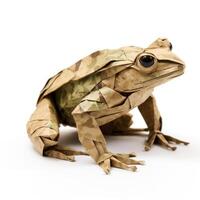 AI generated Colorful Origami toad, Unique Paper Polygon Artwork, Ideal Pet Concept, Ai Generated photo