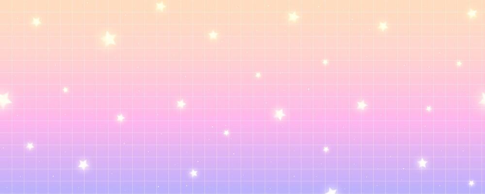 Checkered gradient background with stars. Pastel holographic kawaii backdrop. Abstract vector purple squared wallpaper.