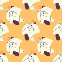 GRUMPY CAT SEAMLESS PATTERN vector