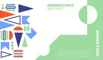 Abstract geometric shape  brutalism background. vector illustration. modern and futuristic style.