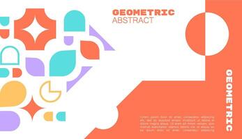 Abstract geometric shape  brutalism background. vector illustration. modern and simple element