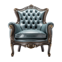 AI generated Beautiful arm chair png isolated on transparent background