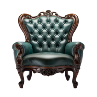 AI generated Beautiful arm chair png isolated on transparent background