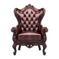 AI generated Beautiful arm chair png isolated on transparent background