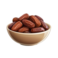 AI generated Ramadan dates png isolated on transparent background