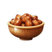 AI generated Ramadan dates png isolated on transparent background