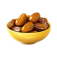 AI generated Ramadan dates png isolated on transparent background