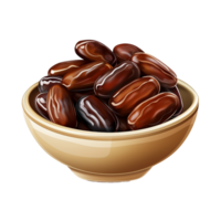 AI generated Ramadan dates png isolated on transparent background