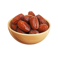 AI generated Ramadan dates png isolated on transparent background