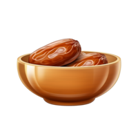 AI generated Ramadan dates png isolated on transparent background